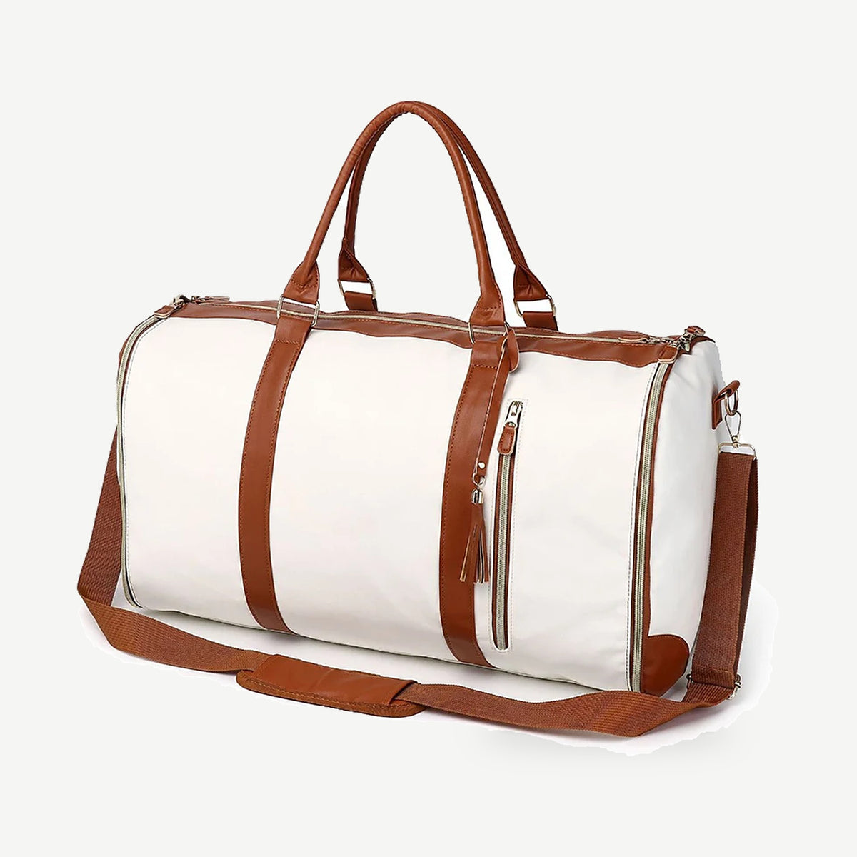 Sac weekender AerPack coloris Beige, vue de face