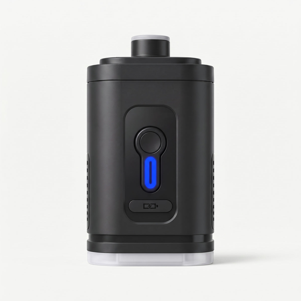 Pompe supplémentaire AerPack, vue de face avec son capuchon translucide