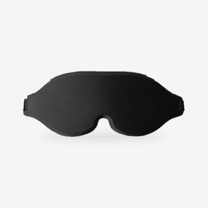 AerPack 3D Sleep Mask in Black, front view