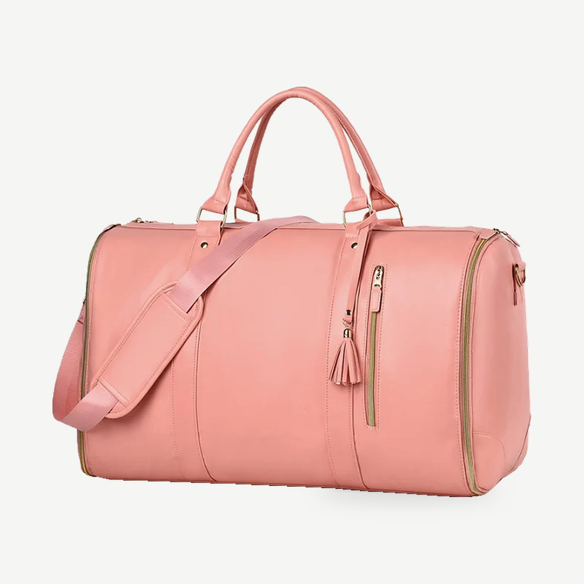Sac weekender AerPack, coloris Rose, vue de trois quarts