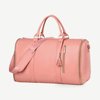 Sac weekender AerPack, coloris Rose, vue de trois quarts