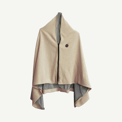 AerPack WarmWrap heated shawl in beige, front view